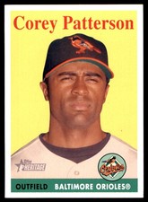 Corey Patterson 2007 Topps Heritage #79 Orioles MLB READ FREE SHIP AutographDen