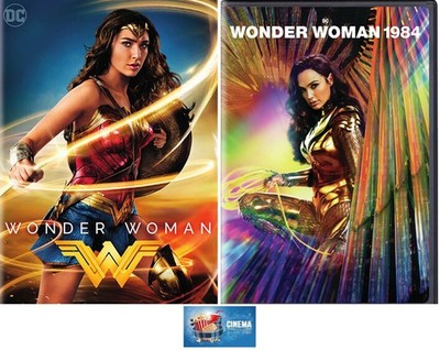 Gale Gadot WONDER WOMAN & WONDER WOMAN 1984 DC Comics Superhero 2 DVD Set New