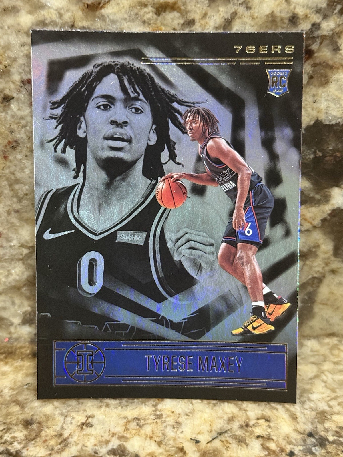 Tyrese Maxey 2020-21 Panini Illusions #162 RC Rookie Card Philadelphia 76ers