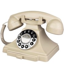 Landline Telephone Elderly Push Dial Big Button Old Retro Vintage 1970s 80s Look