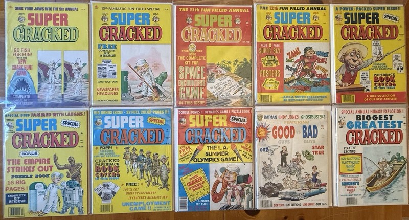 Super Cracked Magazine 10 Annuals 1970s-80s Specials Star Wars Olympics C27#01