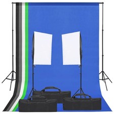 Kit de Studio Photo et Éclairage et Toile de Fond Lumière Photographie vidaXL