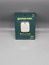 Groove Onn Wireless Earphones with Charging Case New 15 Hours Playtime