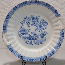 Seltmann Weiden Porzellan China Blau Dorothea Kuchenplatte mit Griffen 26cm