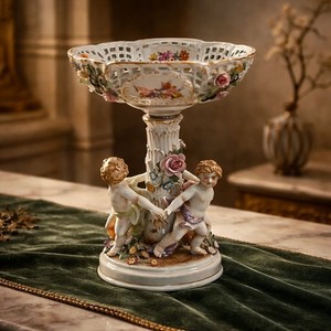 花弁装飾透かし鉢　 Von schierholz Von Schierholz Porcelain | eBay