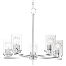 Maxim 10205CL Corona 5 Light 22"W Chandelier - Nickel