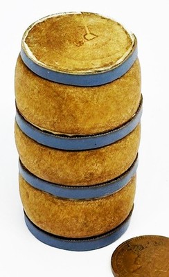 Puppenstube großes aufrechtes Holzfass Maßstab 1:12 Miniatur Bar D944 tumdee