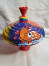 Vintage LBZ bears 8" CHORAL-TOP Metal Spinning Top Toy Germany