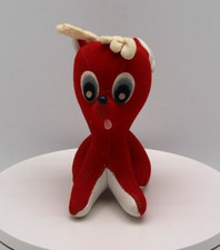 Vintage Dakin Dream Pets Red Plush Reindeer Japan 6" Tall