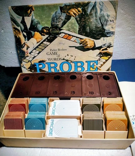 Vintage PROBE Parker Brothers 1964 Game of Words Board Game Complete Game