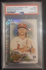 Rare 2022 Topps Allen & Ginter Chrome Brendan Donovan #226 X-Fractor (RC)