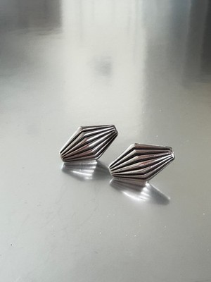 Vintage Hickock Art Deco Silver Tone Men s Cufflinks