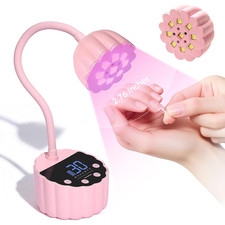 UV LED Nail Lamp - Gooseneck 58Mw/Cm  Flash Cure Lamp Rechargeable UV Light for