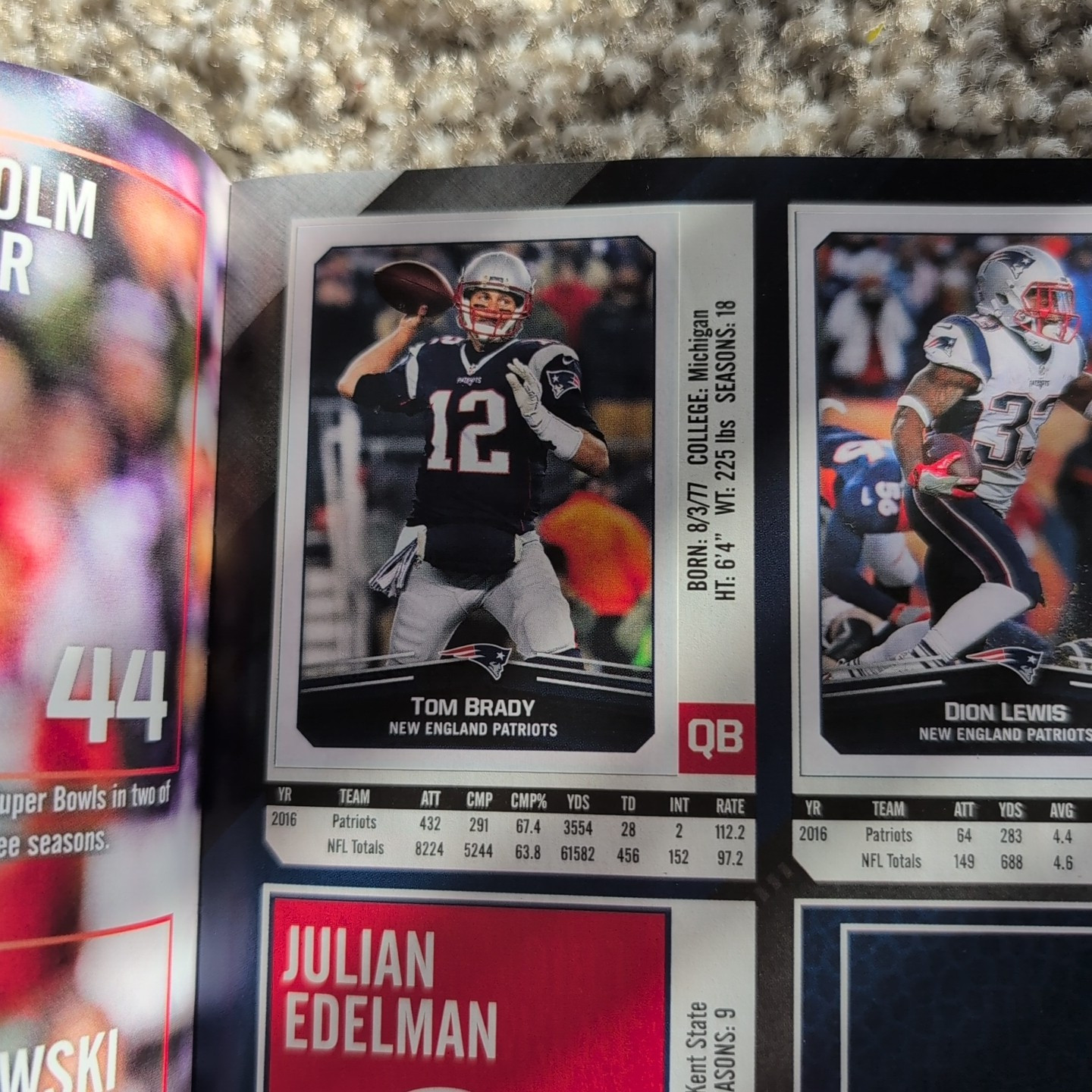 2017 PANINI NFL FOOTBALL STICKER COLLECTION STICKER ALBUM + 15% Complete