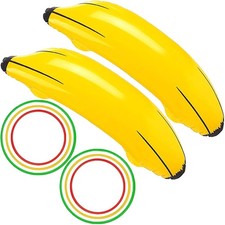 2 Pezzi Banana Gonfiabile Gigante, Gonfiabili Piscina Banana, Gonfiabile