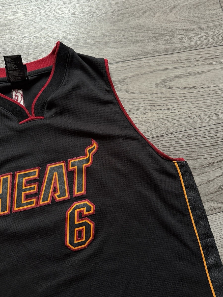 MIami Heat #6 LeBron James LImited Edition NBA Jersey Adidas Size