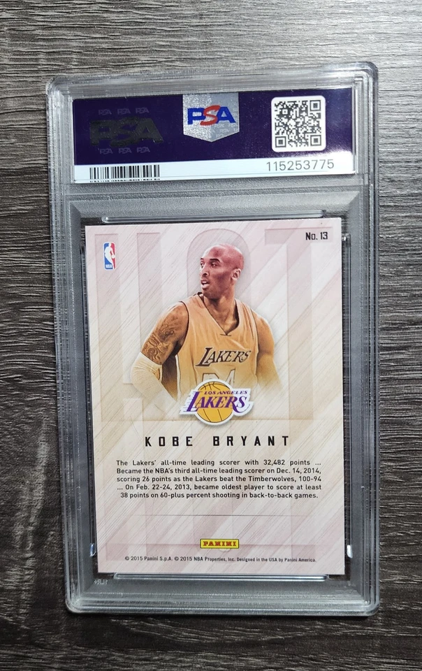 Panini NBA Kobe Bryant Hot Signatures 2015 PSA 4 Foto 2 de 2