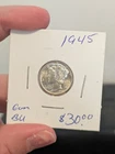 1945-P Mercury Dime 10c BU Uncirculated Coin  90% Silver