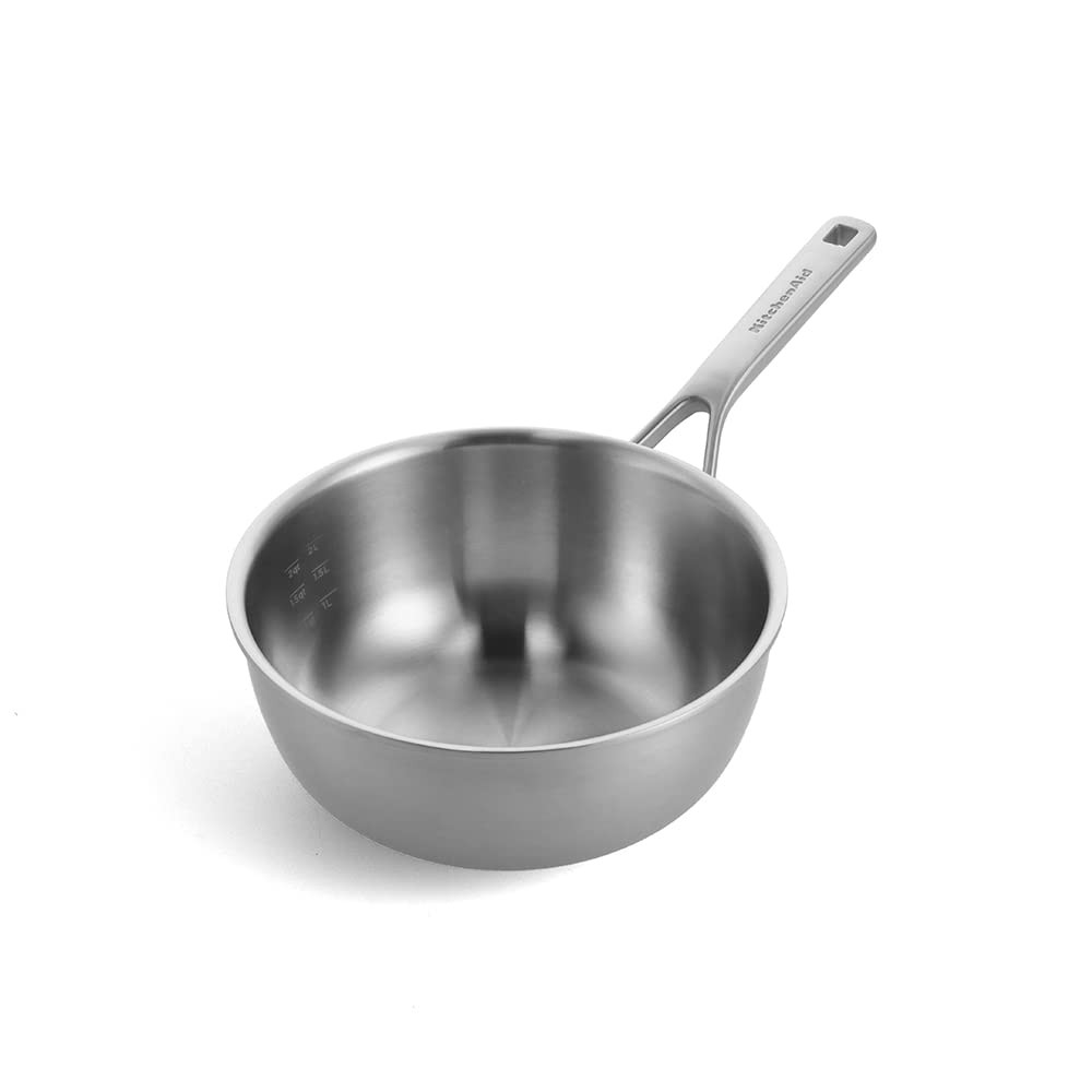 KitchenAid CC006025-001 Chefs Pfanne Kasserolle Kochgeschirr 24  Edelstahl