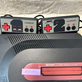 SHARP Twin Famicom Console System AN-500 Black [Maintained Belt Replaced]