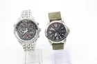 Fx2 Vintage Gents Quartz Working Wristwatches Inc Seiko Solar, Citizen Eco-Drive