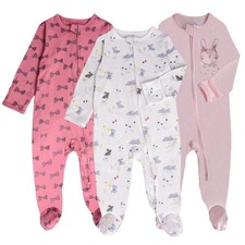Baby Pajamas, 0-3 Months Baby Girl Clothes, Footed Baby Boy Sleepers for Girl...