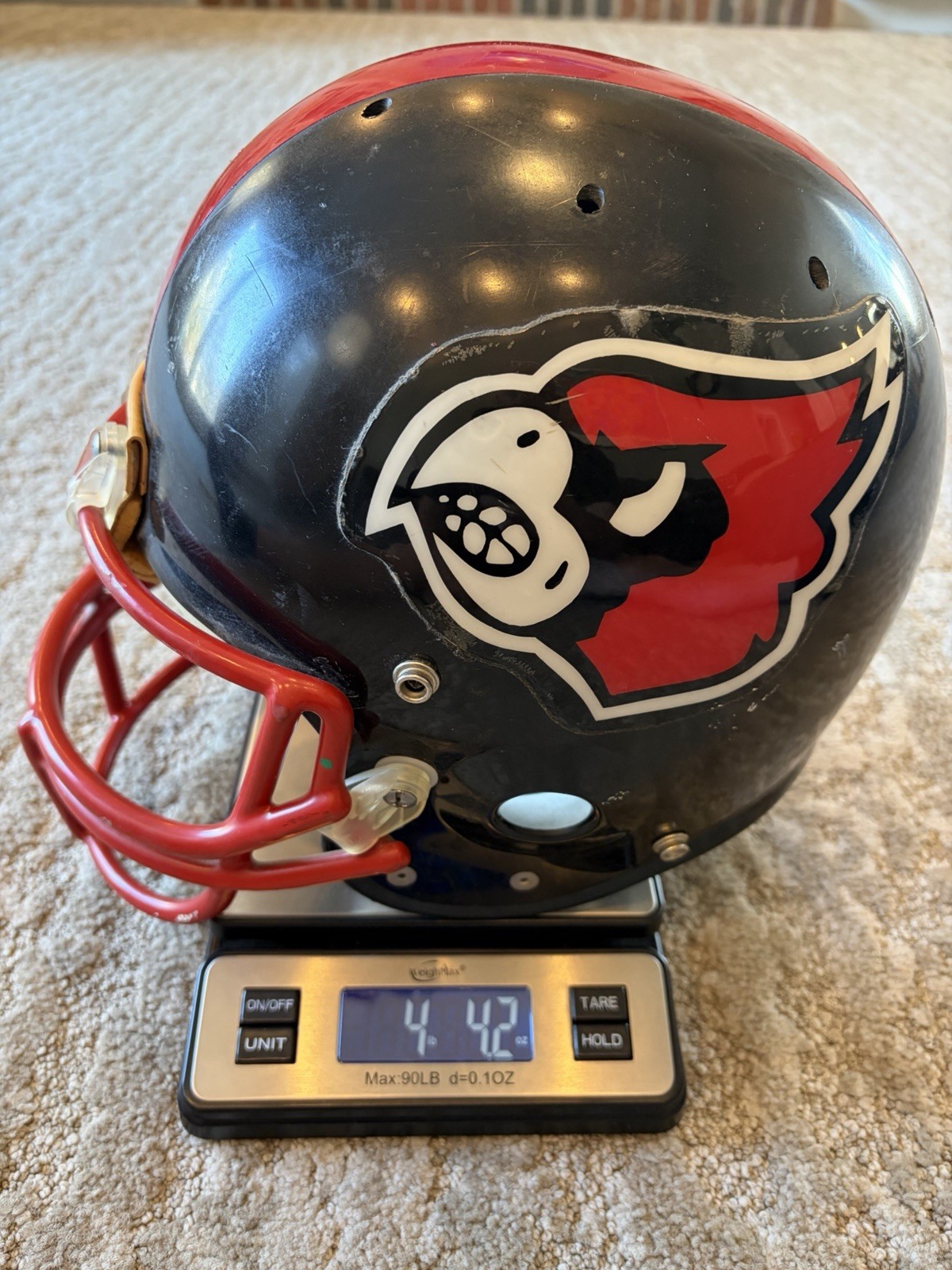 Louisville Cardinals BIKE AiR Power 1983 Vintage Game Used NCAA Football Helmet