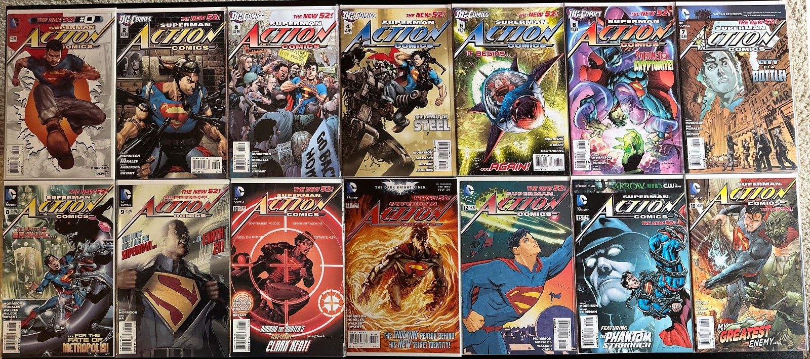 DC Action Comics Superman New 52 NM/M 1ST PRINT Issues #0, 2-13, 19 - YOU PICK