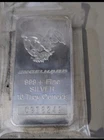 ENGELHARD 10 Troy Ounces Silver  Eagle and Flag Hallmark . 999+Fine Bar
