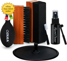 Vinyl Record Cleaning Kit 7 in 1 Complete LP Cleaner Brush Stylus Air Blower