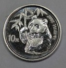 1995 China 1/10 oz Platinum Panda. 10 Yuan.
