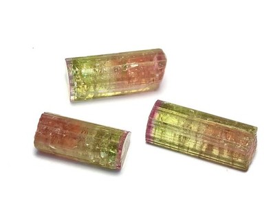 Saturated Multi Colour Terminated Tourmaline Crystal From Paprok Mine Afg