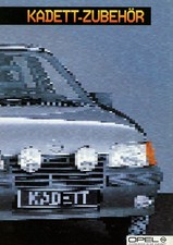 OPEL KADETT E - ZUBEHÖR Prospect. Neu !