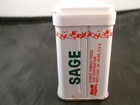 VINTAGE DURKEE SAGE SPICE TIN - PARTIALLY FULL — photo 2