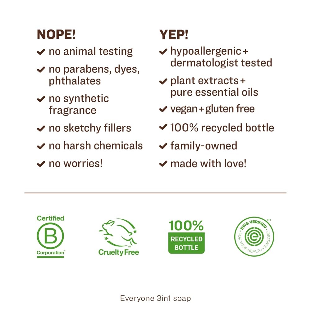 3 in 1 Berry Blast Kids Soap 32 oz Skin Cleaning Agent for Healthy Skin