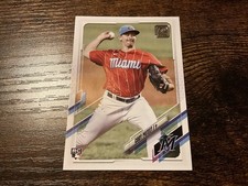 #680 2021 Topps Update #US108 Cody Poteet Rookie Miami Marlins RC Baseball Card