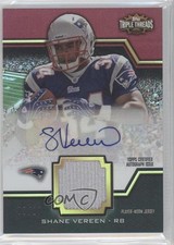 2011 Topps Triple Threads Unity Relics Ruby /10 Shane Vereen #TTUAR-57 Auto 0c3