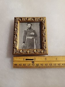 PHOTO OF GEN. GRANT, FRAMED, SMALL, VICTORIAN DECOR, CIVIL WAR