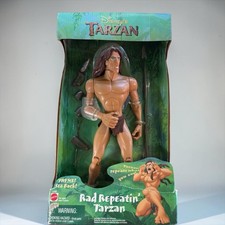 Product Image: Mattel Disney Rad Repeatin' Tarzan Action Figure 1999 Vintage Banned Toy NEW NOS