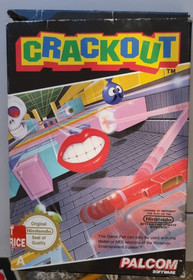 NES CRACKOUT NINTENDO VIDEO GAME ORIGINAL BOX, MANUAL, UK PAL