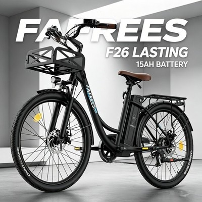  Fafrees F26 Lasting 26 Zoll Elektrofahrrad 250W 25AH E-Bike Pedelec e Citybike
