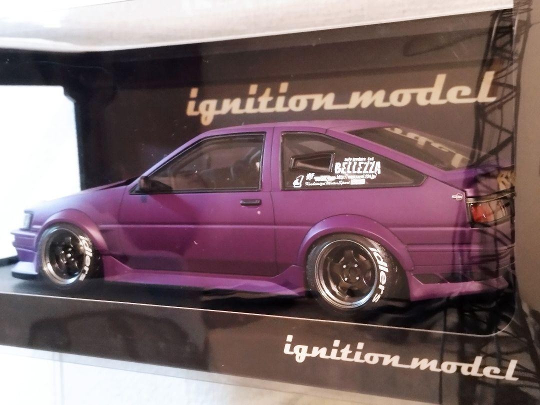 1/18 IG AE86 パープル RWBウィング Ignition Model 1:18 Toyota AE86 RWB in Matte Purple – Model