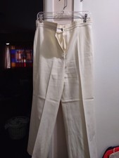 Panther Brand Vintage Women's Pants Yellow Retro Pleated