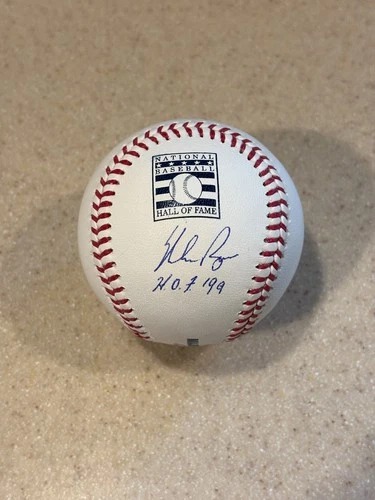 Nolan Ryan signed HOF Logo baseball w/ HOF 99 ** PSA **