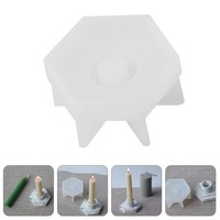 Hexagonaler Kerzenstab Form Diy Silikonform Kerzenhalter Making Silikon WüRfel
