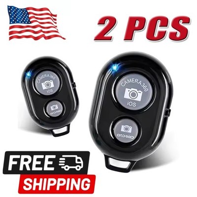 2X Bluetooth Camera Remote   Wireless Clicker for iPhone & Android Photos/Videos
