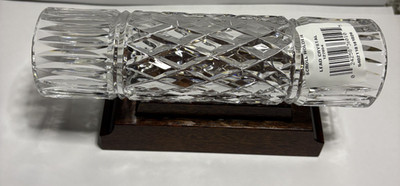 Waterford Crystal Scroll Holder with Wooden Base Crystal New in Box 127854