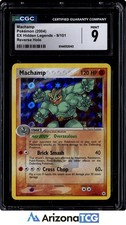Pokemon 2004 Machamp 9/101 Reverse Holo EX Hidden Legends CGC 9