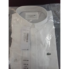 Lacoste Men's Long Sleeve Button Down Oxford Solid Shirt Regular Fit Shirt S
