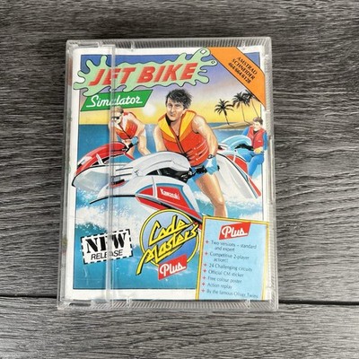 Jet Bike Simulator Codemasters Amstrad CPC 464 Kassette Videospiel Vintage